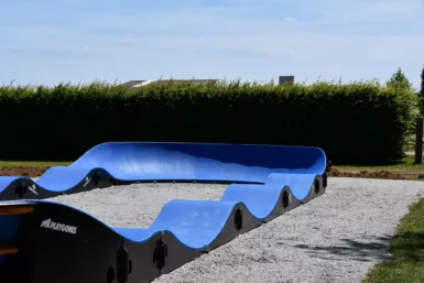 La piste de pumptrack installée à Campel pour les amateurs de sensations fortes sur roulettes