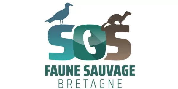 Logo de l'Association SOS Faune sauvage Bretagne log, de protection des animaux sauvages.