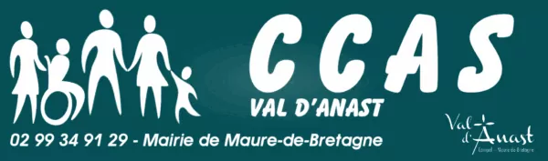Logo du Centre Communal d'Action Sociale de Val d'Anast (Ille-et-Vilaine).