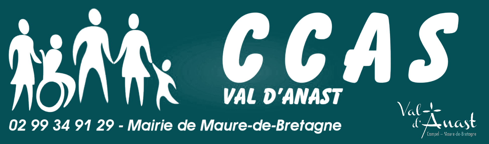 Logo du Centre Communal d'Action Sociale de Val d'Anast (Ille-et-Vilaine).