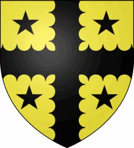 Blason des seigneurs d'Anast, figurant sur les armes de cette famille historique de Maure-de-Bretagne, Val d'Anast.