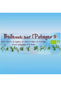 Logo de la ferme Bellevue sur LPotager de Val d'Anast, proposant de la vente directe à la ferme de légumes de saison et des ateliers pédagogiques.