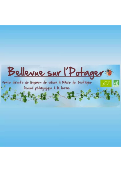 Logo de la ferme Bellevue sur LPotager de Val d'Anast, proposant de la vente directe à la ferme de légumes de saison et des ateliers pédagogiques.