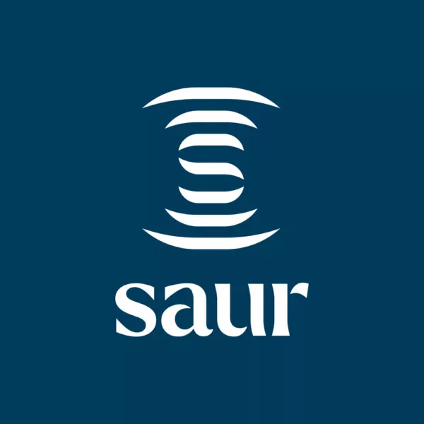 Logo de la Société d'Aménagement Urbain et Rural (SAUR) qui gère l'eau potable à Val d'Anast, Campel et Maure-de-Bretagne